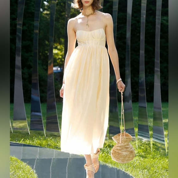 Ulla Johson Mariza Organza Midi Dress - Picture 8 of 10